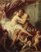 Francois Boucher Hercules and Omphale oil